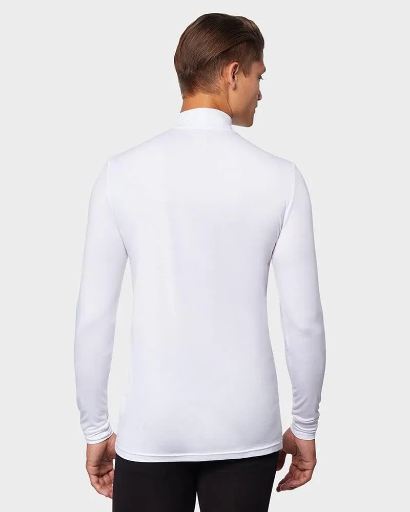 32 Degrees Men's Lightweight Baselayer Mock Top | Long Sleeve | Form Fitting | 4-Way Stretch | Thermal