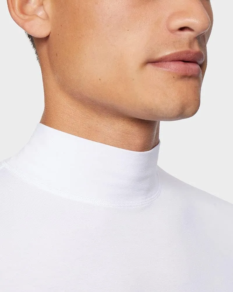 32 Degrees Men's Lightweight Baselayer Mock Top | Long Sleeve | Form Fitting | 4-Way Stretch | Thermal