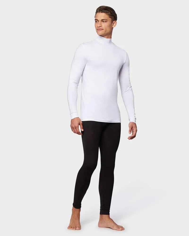 32 Degrees Men's Lightweight Baselayer Mock Top | Long Sleeve | Form Fitting | 4-Way Stretch | Thermal