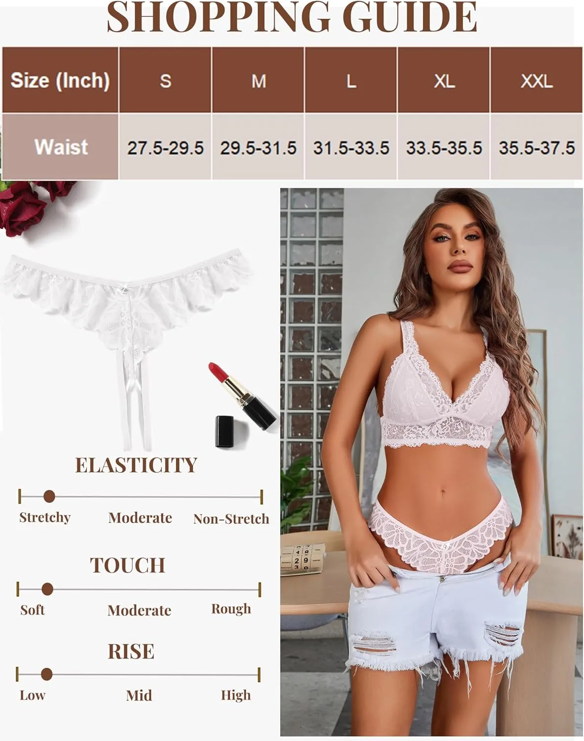 Avidlove Lace Panties Womens Sexy Bikini Underwear Criss Corss Thong Briefs V-Shape Cheeky Hipster S-XXL
