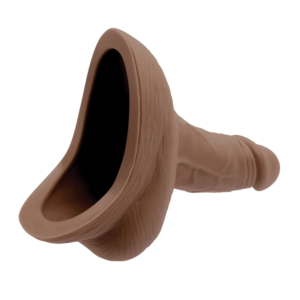 Gender X Stand To Pee Silicone Packer Dark Flesh