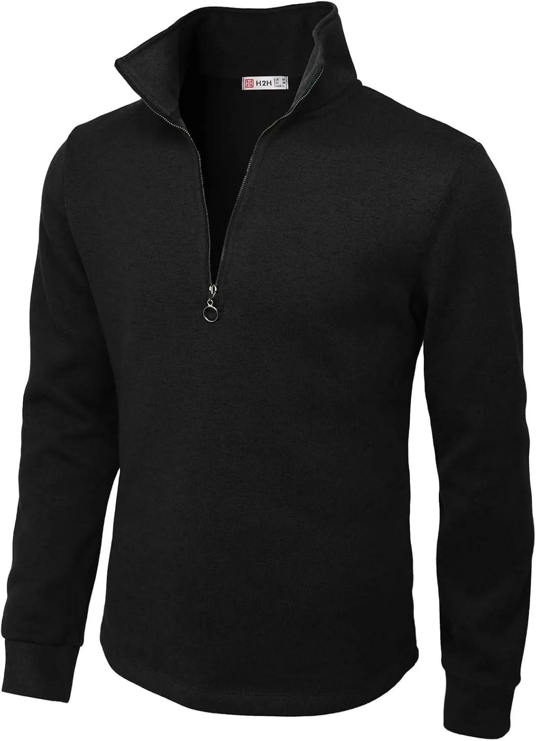 H2H Mens Casual Slim Fit Pullover Sweatshirts Knitted Shirts Napping Inside