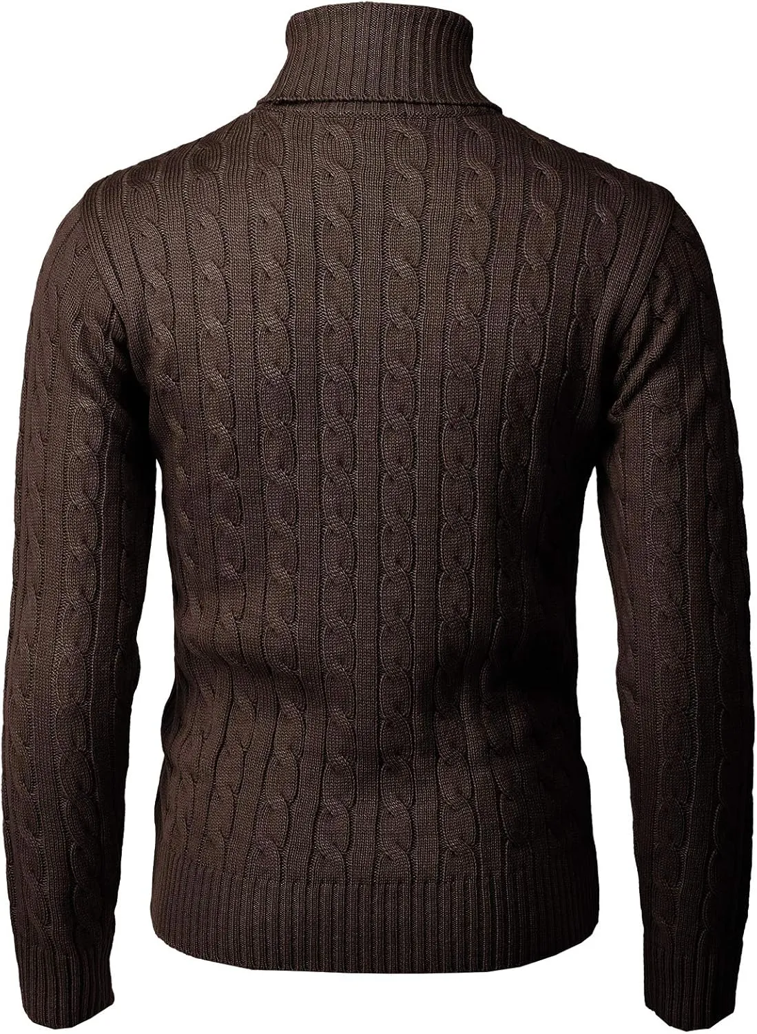 H2H Mens Slim Fit Turtleneck Pullover Sweaters Basic Tops Knitted Thermal