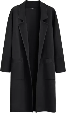 LILLUSORY Women's Long Dressy Cardigan Sweaters Fall Oversized Coatigan Jackets 2025 Knit Business Casual Winter Coats