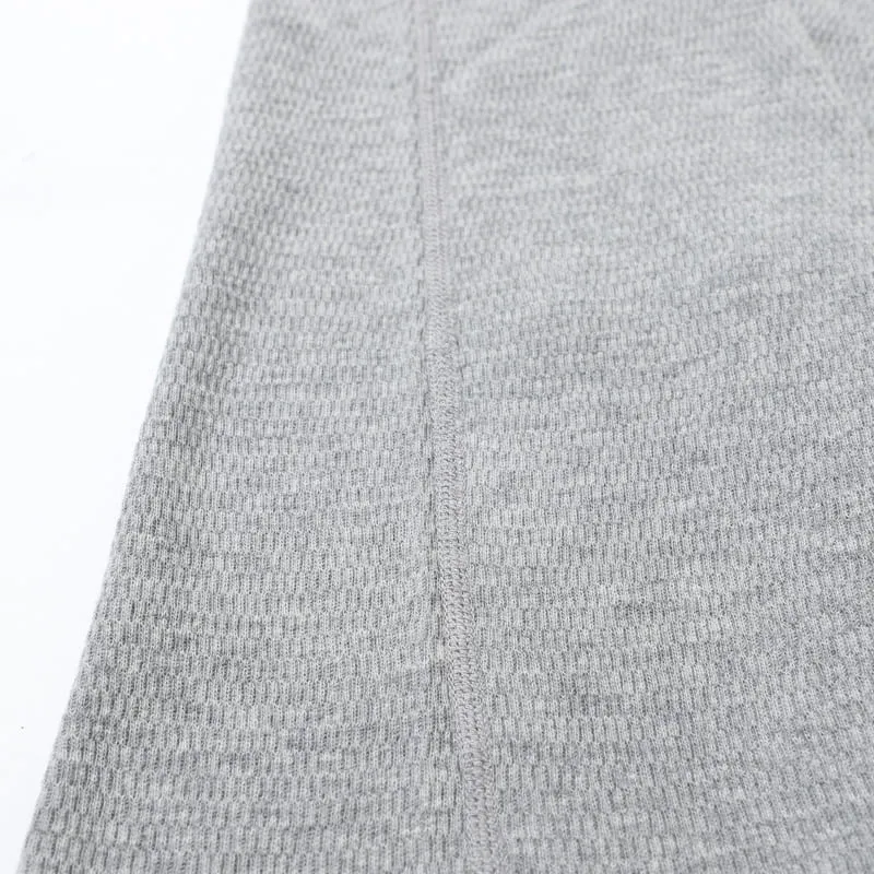 lot.54005 THERMAL TURTLENECK TEE<HEATHER GREY>