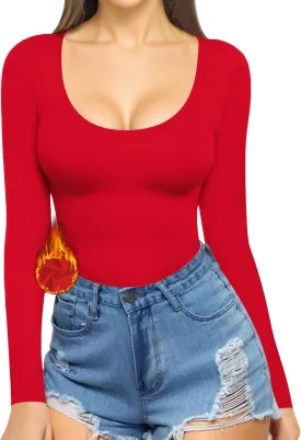 MANGOPOP Womens Scoop Neck Short Sleeve Long Sleeve Slim Fit T Shirt Tunic Tops Tee