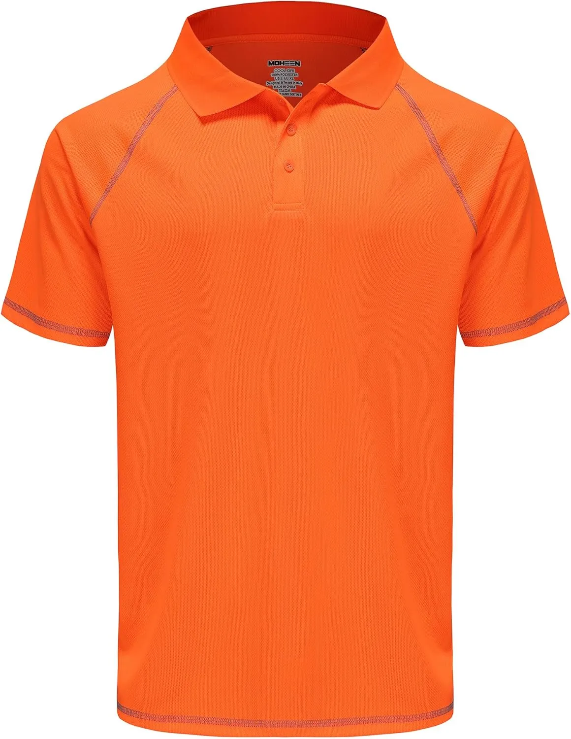 MOHEEN Men's Golf Shirts Short Sleeve Moisture Wicking Polo T-Shirts Athletic Quick Dry Fit Performance Collared UPF 50 