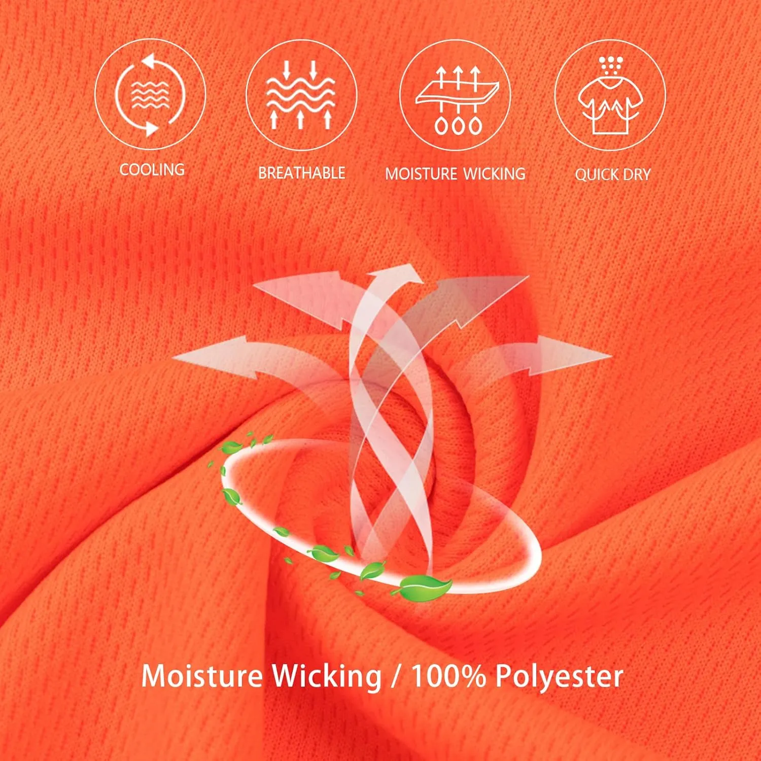MOHEEN Men's Golf Shirts Short Sleeve Moisture Wicking Polo T-Shirts Athletic Quick Dry Fit Performance Collared UPF 50 
