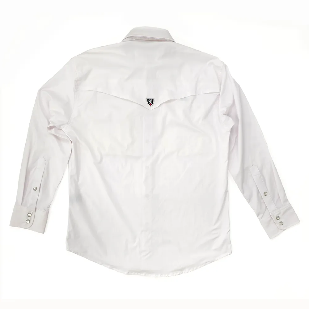Schaefer RangeTek Pearl Snap Long Sleeve-White