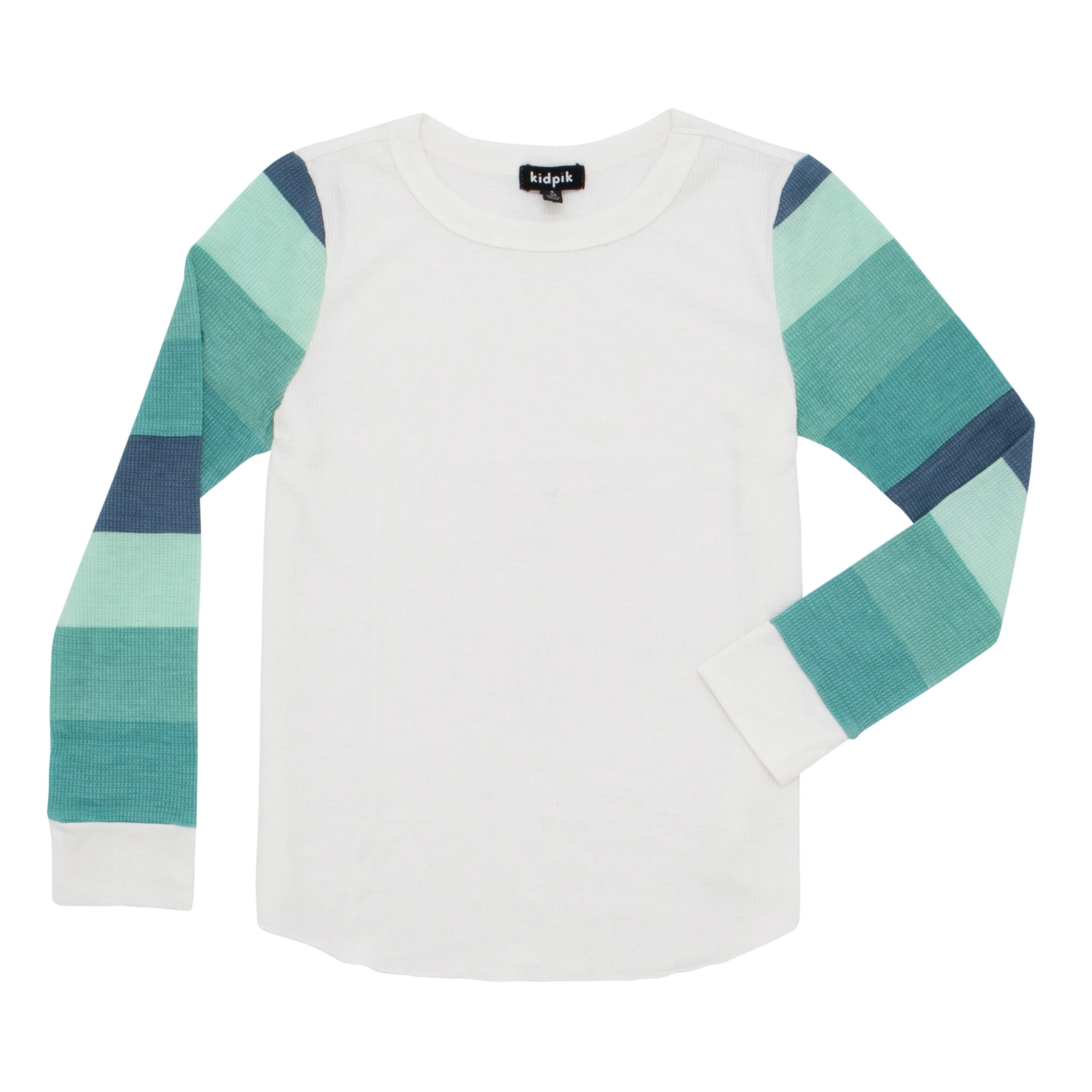 Stripe Sleeve Thermal Tee