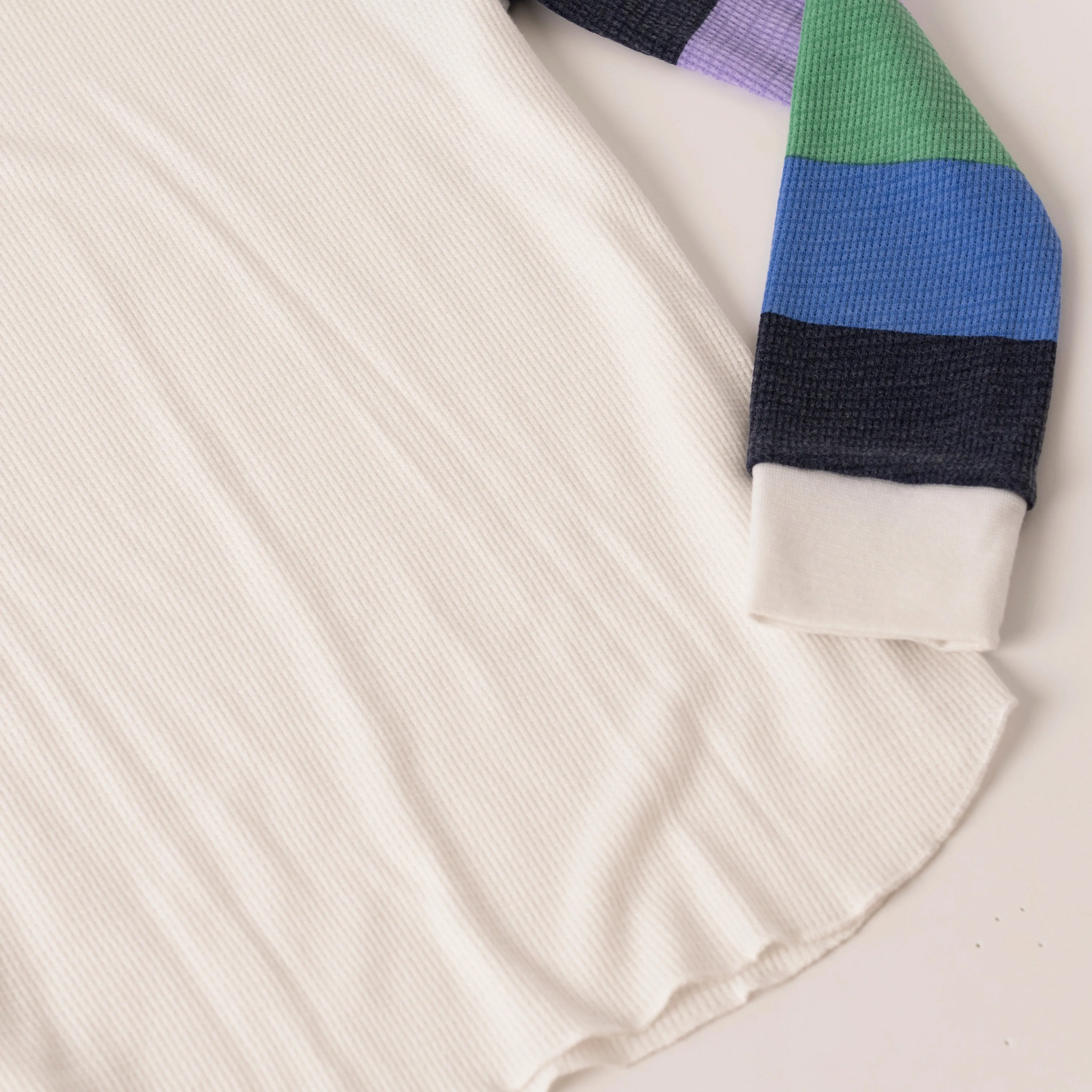Stripe Sleeve Thermal Tee