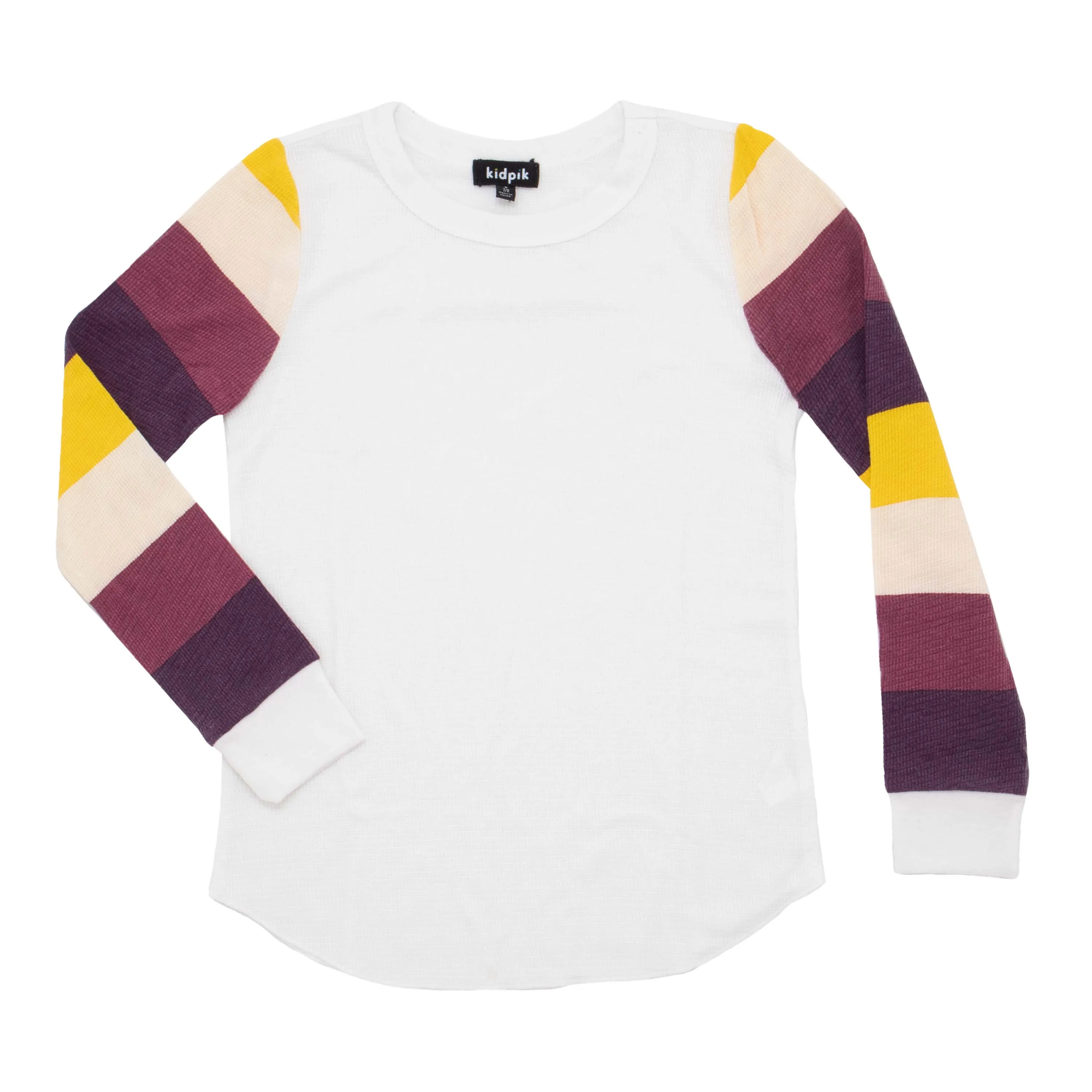 Stripe Sleeve Thermal Tee