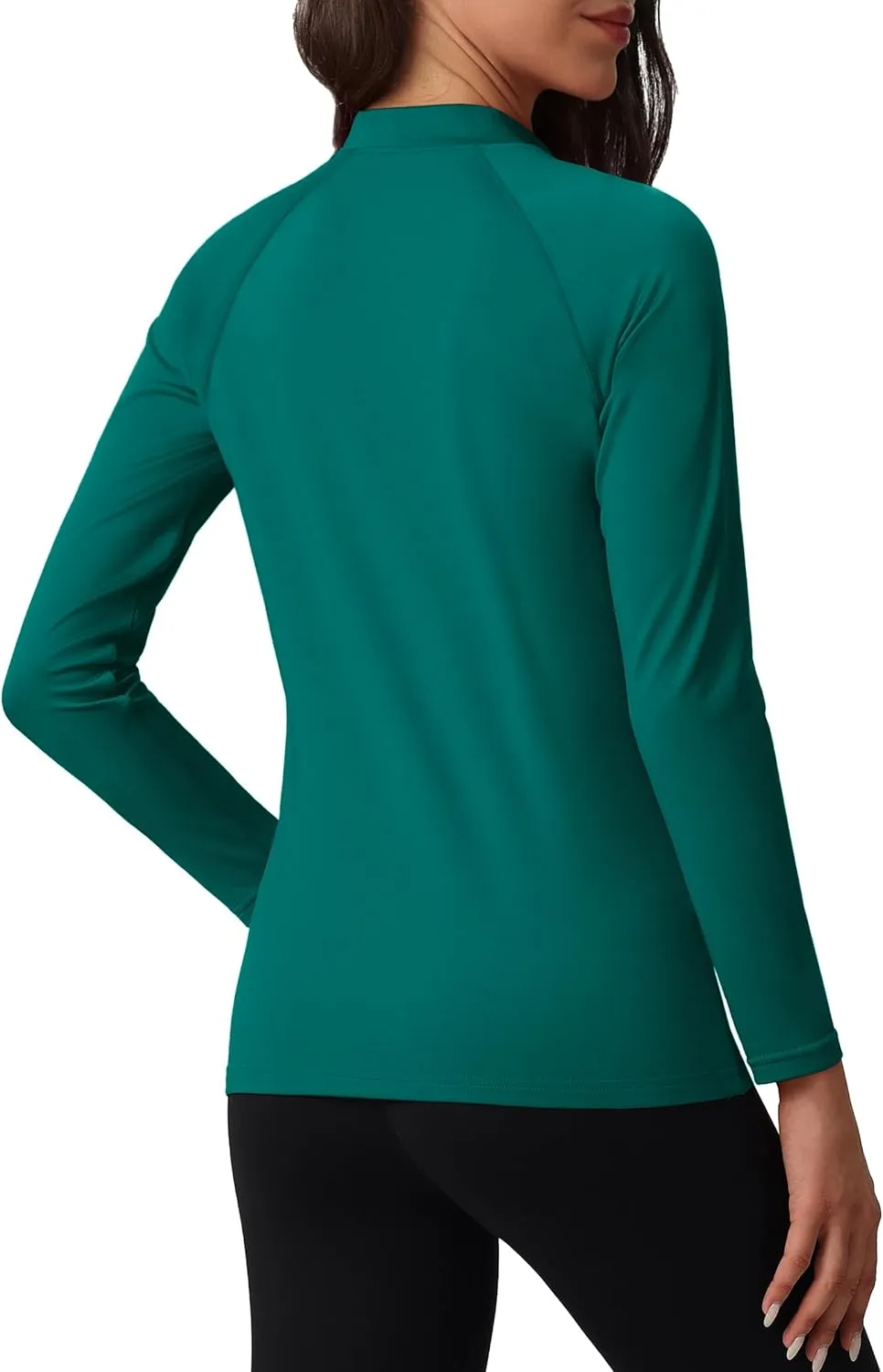 TACVASEN Women's Fleece Lined Thermal Shirts Mock Turtleneck Tops Long Sleeve Base Layer Workout Shirts