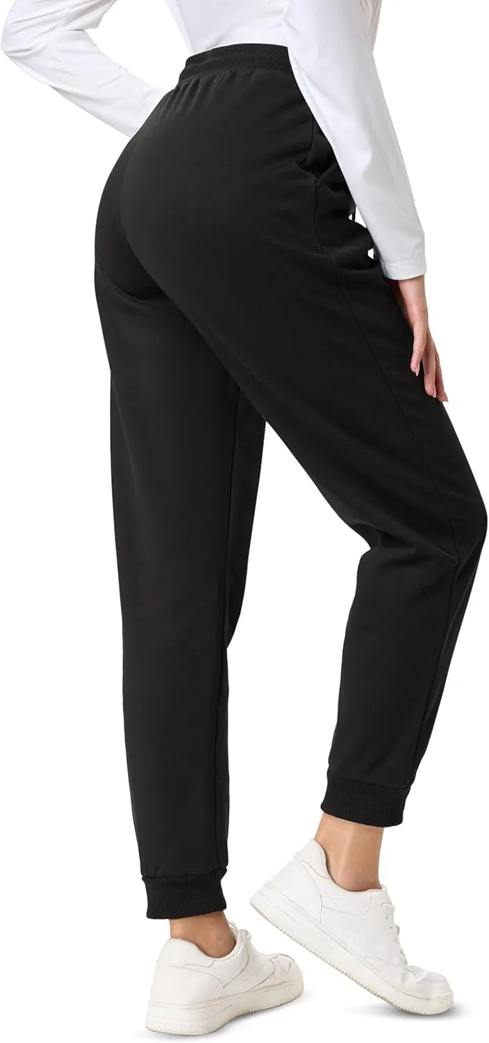 TACVASEN Women's Sherpa Lined Sweatpants Warm Winter Fleece Jogger Thermal Thick Cotton Pants for Outdoor Athletic Lounge