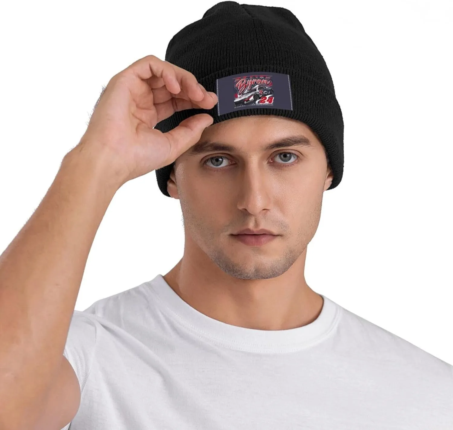 William Byron 24 Knit Cuffed Soft Warm Knitted Hat Cap Cozy Chunky Beanie Unisex Skull Classic Daily Stretch Thermal